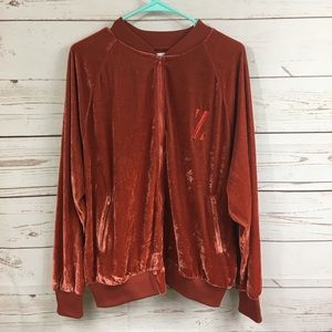 Ladies Jr Zendaya Velvet Bomber Jacket B1 25